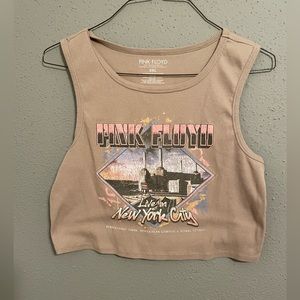 Women’s Pink Floyd ‘Live in New York’ Crop top Tank top. Size XXL.